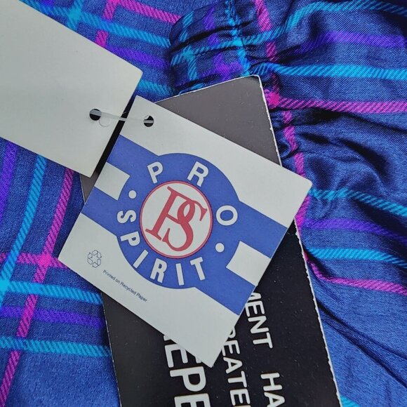 NEW Vintage Pro Spirit Jacket Plaid Print Women's Size M‎ Blue NWT VTG - Picture 9 of 10